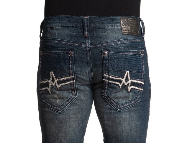 AFFLICTION GAGE APEX HODGES Men's Denim Jeans Black ^^^^^^