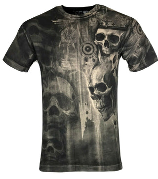 XTREME COUTURE by AFFLICTION Men's T-Shirt DEATHS GRIN Skulls Biker S-5X