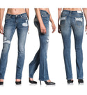 AFFLICTION Women's Denim Jeans JADE ARIES SIENNA Embroidered Buckle B33