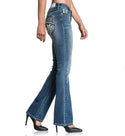 AFFLICTION Women's Denim Jeans JADE FLEUR ARIZONA Embroidered