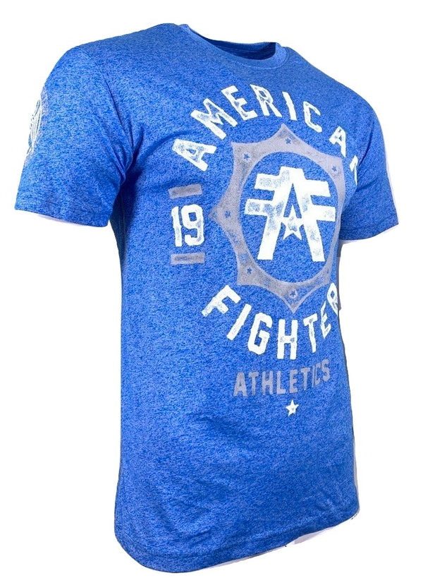 AMERICAN FIGHTER NORTH CAROLINA MARBLE Men's T-Shirt Blue *