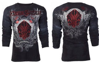 Xtreme Couture by Affliction Men's Thermal Shirt Royal Family *+