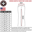AFFLICTION Women's Denim Jeans JADE STANDARD CALI Embroidered Buckle B28