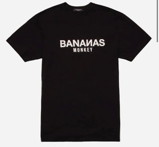 Bananas Monkey Men's T-shirt Ac family Premium Quality Black