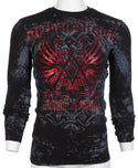 Archaic By Affliction Mens Long Sleeve Thermal Shirt ACHILLES Crewneck