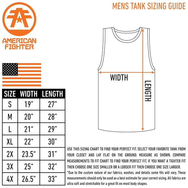 AMERICAN FIGHTER Men's T-Shirt BAY STATE TANK Athletic MMA