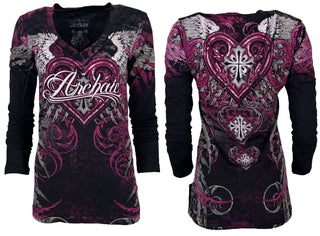 Archaic by Affliction Women's T-shirt Unwanted Love ^