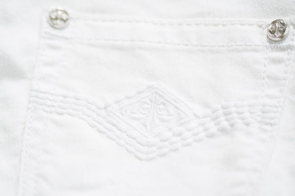 AFFLICTION Women's Denim Jeans RAQUEL TARA WHITE Embroidered