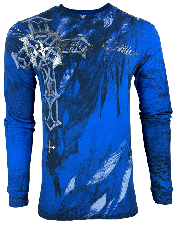 Xtreme Couture By Affliction Men's Long Sleeve T-shirt Faith Driven