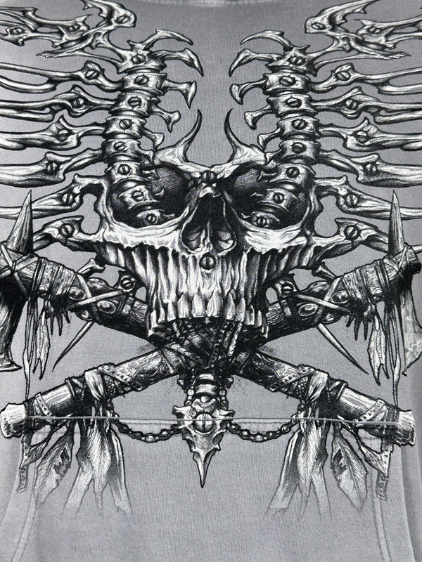 Xtreme Couture By Affliction Men's Hoodie Iron Bones **