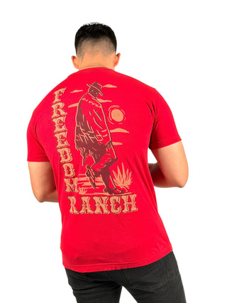 Freedom Ranch Men's T-shirt Lean on the Wind (Copy)