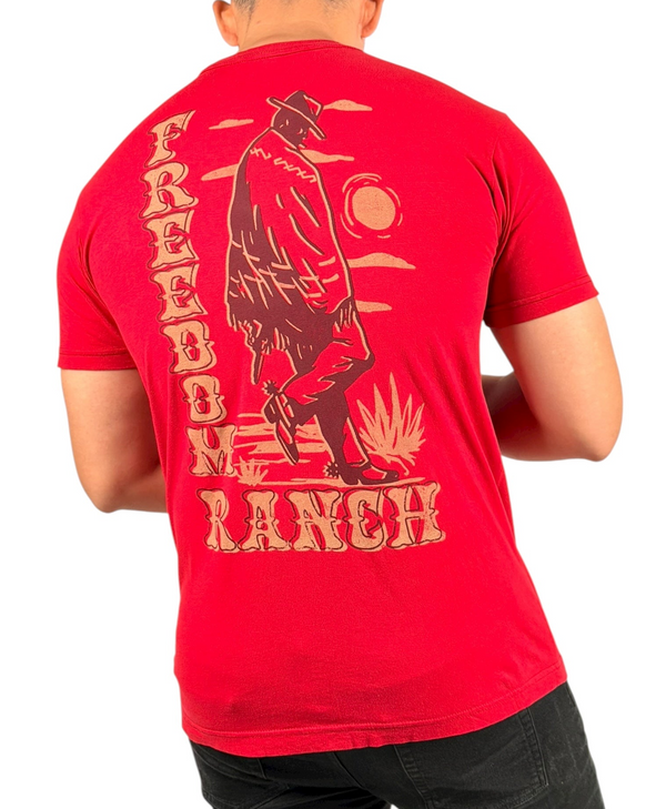 Freedom Ranch Men's T-shirt Lean on the Wind (Copy)