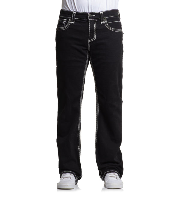 Affliction Men's Denim Jean Cooper Black