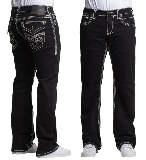Affliction Men's Denim Jean Cooper Black