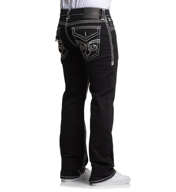 Affliction Men's Denim Jean Cooper Black