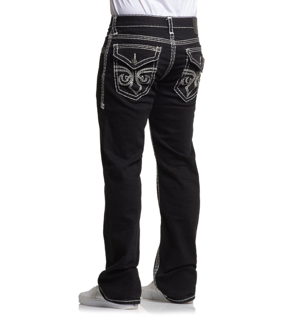Affliction Men's Denim Jean Cooper Black