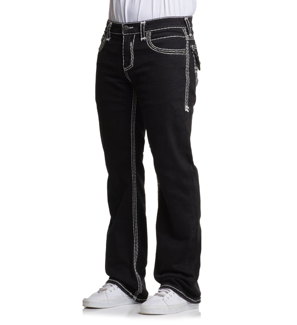 Affliction Men's Denim Jean Cooper Black