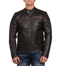 Affliction Men's Leather Jacket Renegade Riders