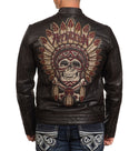 Affliction Men's Leather Jacket Renegade Riders
