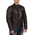 Affliction Men's Leather Jacket Renegade Riders
