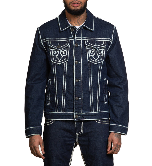 Affliction Men's Denim Jacket Prairie
