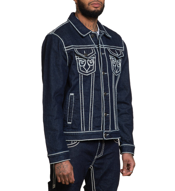 Affliction Men's Denim Jacket Prairie