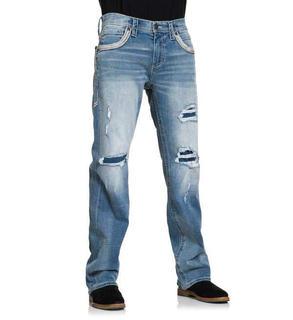 Affliction Men's Denim Jean Blake Luke Inseam 34