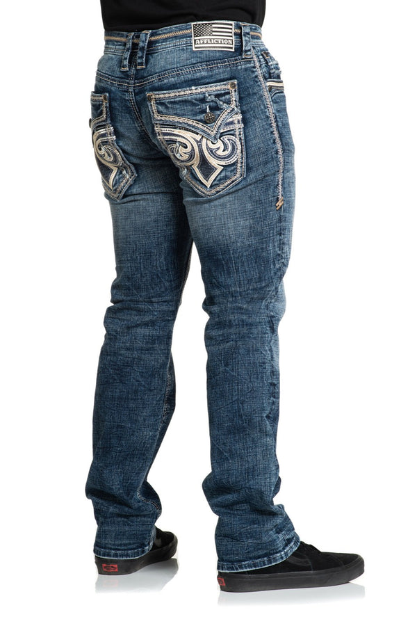 Affliction Men's Denim Jeans Ace Fleur Hawkeye  ^^