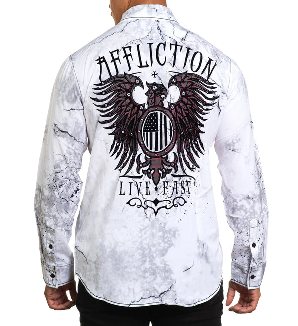 Affliction Men's Button Down Woven Sedona