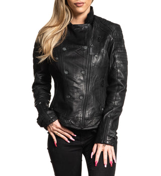 Affliction Women's Jacket limited Edition Leather Live Fast