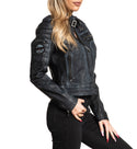 Affliction Women's Jacket limited Edition Leather Lethal Attack