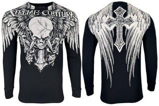 Xtreme Couture by Affliction Men's Thermal Shirt Dagger