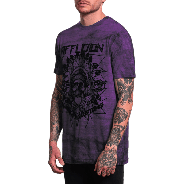 Affliction Men's T-shirt Ac Copperhead Bend