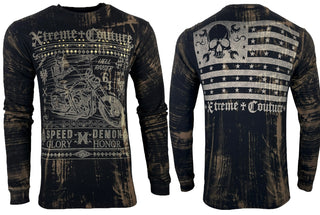 Xtreme Couture By Affliction Men's Long Sleeve T-shirt Speed Demon