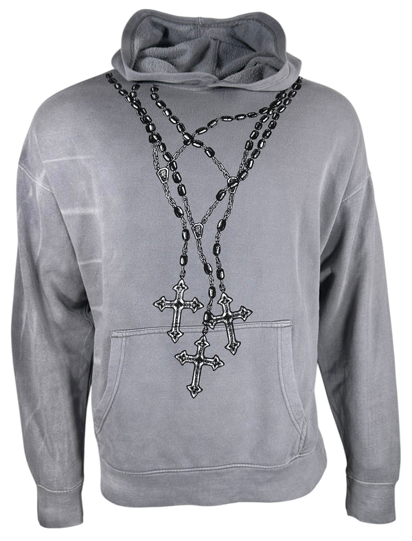 Xtreme Couture By Affliction Unisex Oversized Boxy Pullover Hoodie Saints