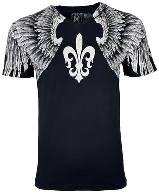 Xtreme Couture By Affliction Men's T-shirt Aerosmith V-neck **