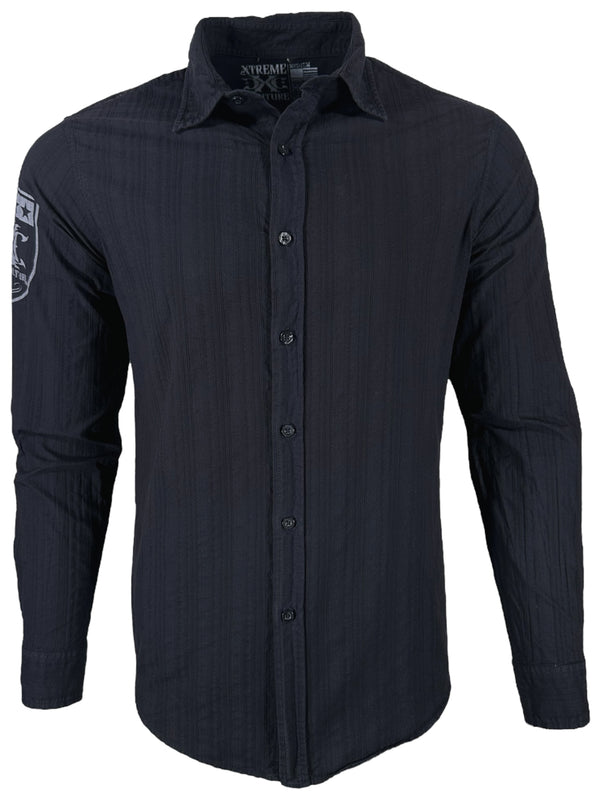 Xtreme Couture by Affliction Men's Button Down Shirt Rain