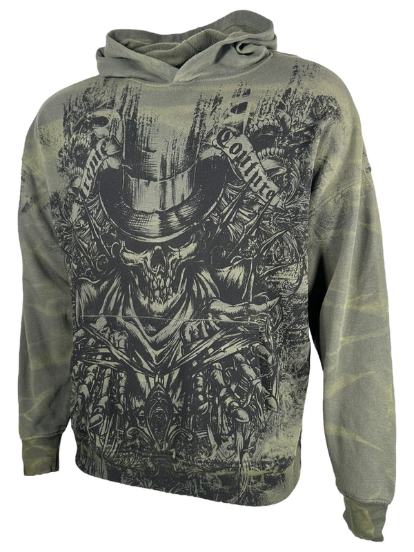 Xtreme Couture By Affliction Unisex Oversized Boxy Pullover Hoodie OFFERING