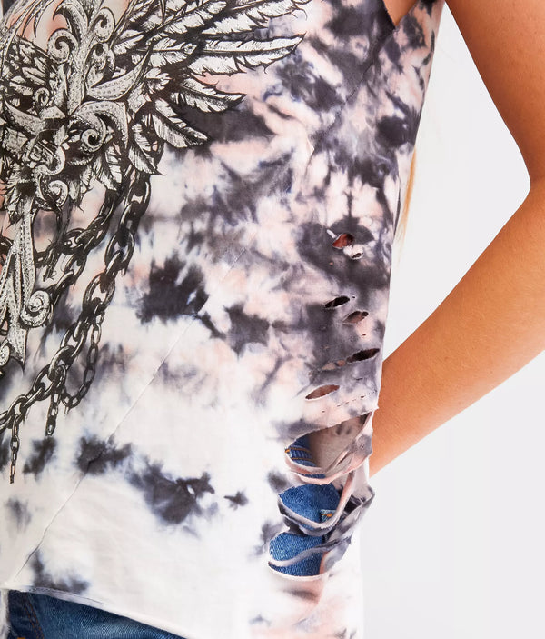 Affliction Women's Tank Top Empower Panel