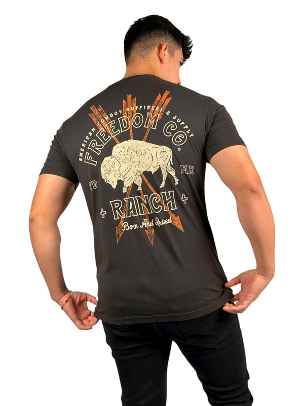 Freedom Ranch Men's T-shirt Born and Raised