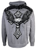 Xtreme Couture By Affliction Unisex Oversized Boxy Pullover Hoodie Saints