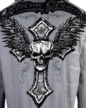 Xtreme Couture By Affliction Unisex Oversized Boxy Pullover Hoodie Saints