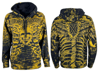 Xtreme Couture By Affliction Women's Zip Up Hoodie Anatomy
