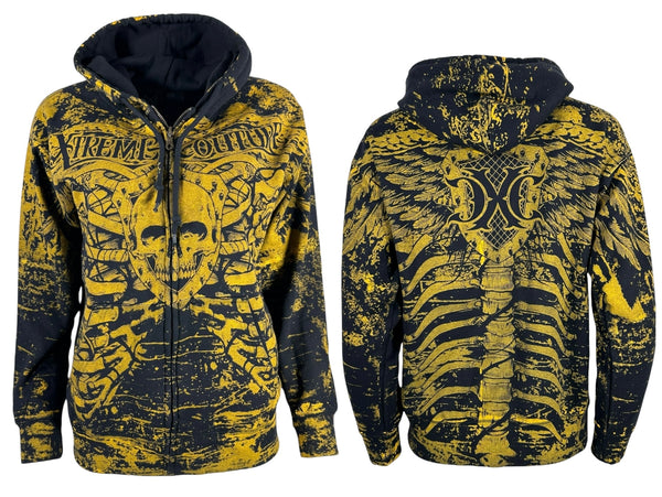 Xtreme Couture By Affliction Women's Zip Up Hoodie Anatomy