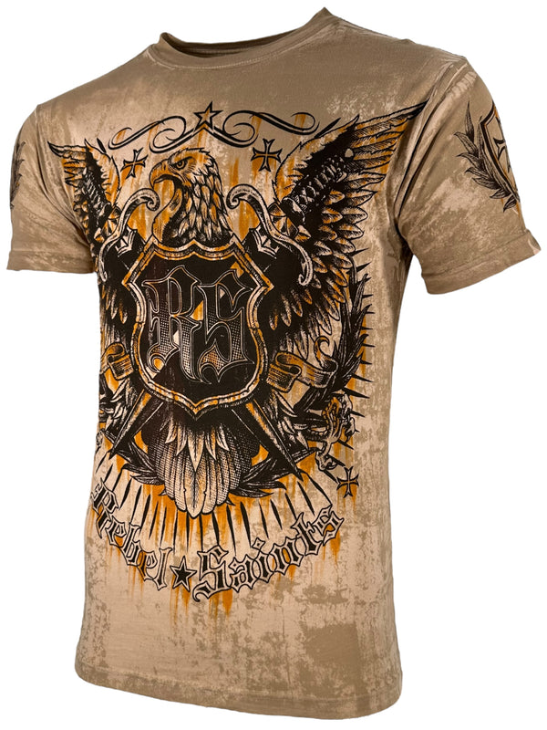 Rebel Saint By Affliction Men's T-shirt Golden Age