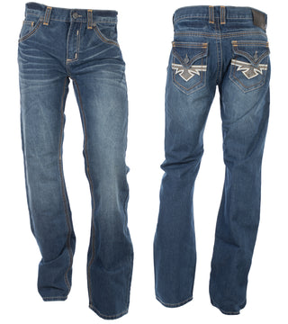Xtreme Couture Men's Denim Jean Bootcut bootcut Newport medium wash