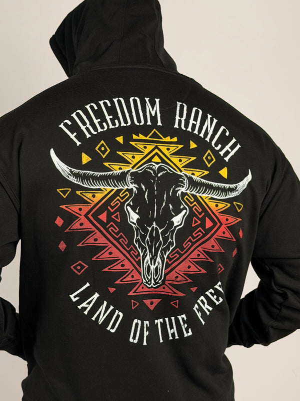 Freedom Ranch Men's Hoodie Roam Skull