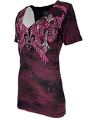 Archaic by Affliction Women's T-Shirt Brave Girl