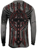 Xtreme Couture By Affliction Men's Long Sleeve T-shirt Liberty Crusade