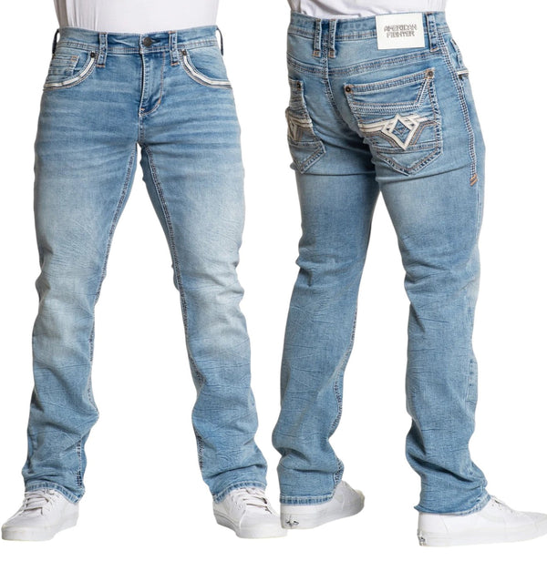 American Fighter Men's Denim Jean Legend River Inseam 30
